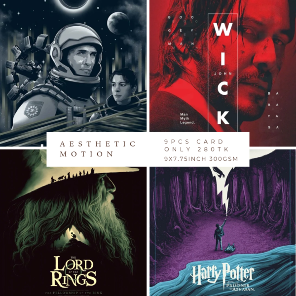 Aesthetic Motion Poster Card Bundle