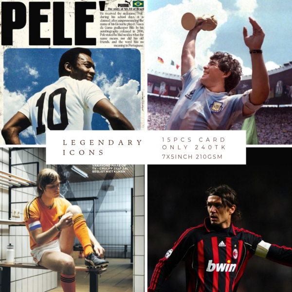 🏆 Legendary Icons: Football Legends Poster Set ⚽