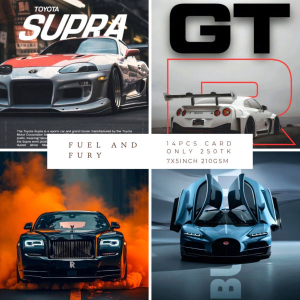 🏎️ Fuel and Fury Poster Bundle – Ignite Your Passion for Speed! 🔥