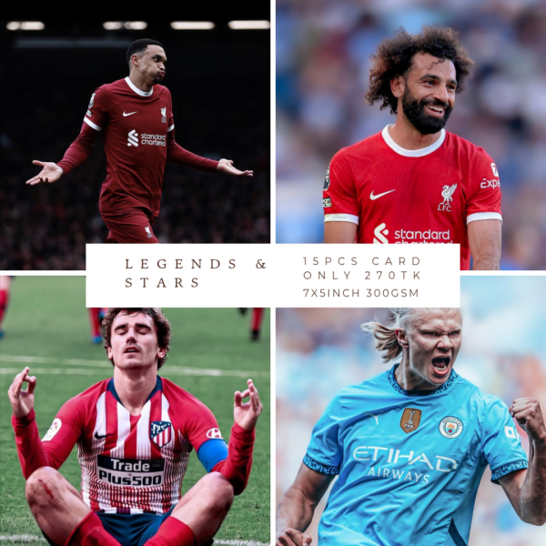 Football Royalty: Legends & Stars Poster Set – Premium 300 GSM