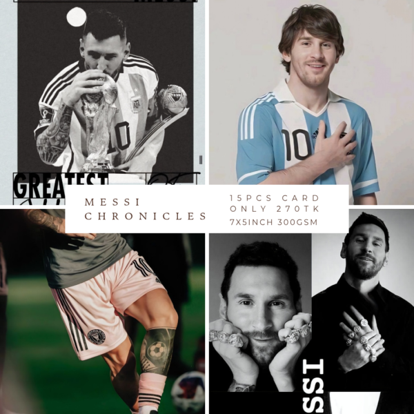 Messi Chronicles – Premium 300 GSM Football Poster Set