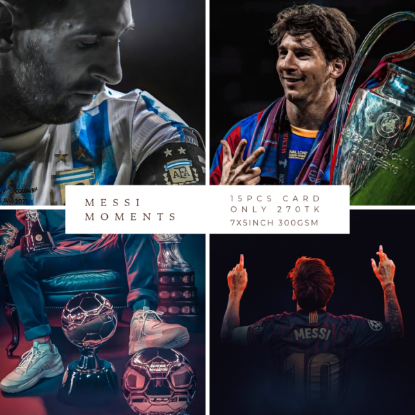 Messi Moments – Premium 300 GSM Football Poster Set