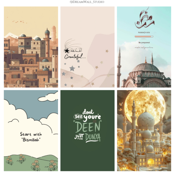 🌙 Aesthetic Islamic Wall Poster Card Bundle - Image 2