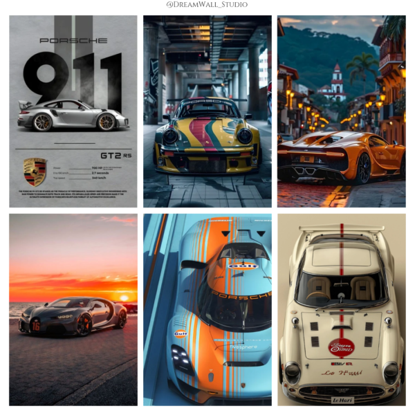 Luxury and Speed Wall Poster Card Bundle - Image 6