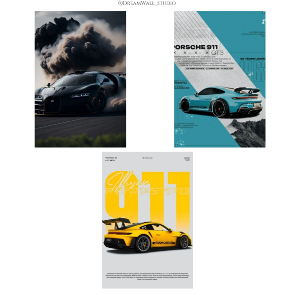 Luxury and Speed Wall Poster Card Bundle - Image 8