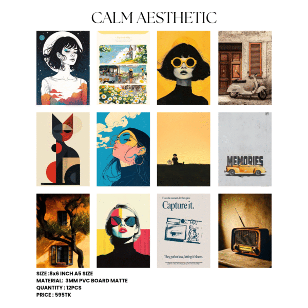 Aesthetic PVC Board Wall Art Set - Image 6