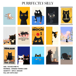 Purrfectly Silly – Poster Card Set