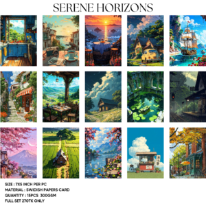 Serene Horizons Poster Card Set
