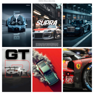 🏎️ Fuel and Fury Poster Bundle – Ignite Your Passion for Speed! 🔥