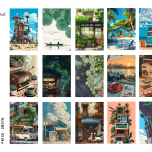 FLOATING MEMORIES Poster Card Set
