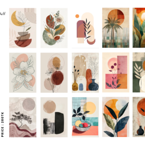 Boho Serenity Poster Card Set