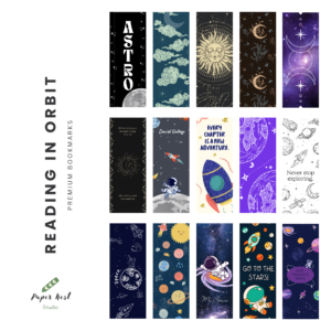 Reading in Orbit Bookmark Pack