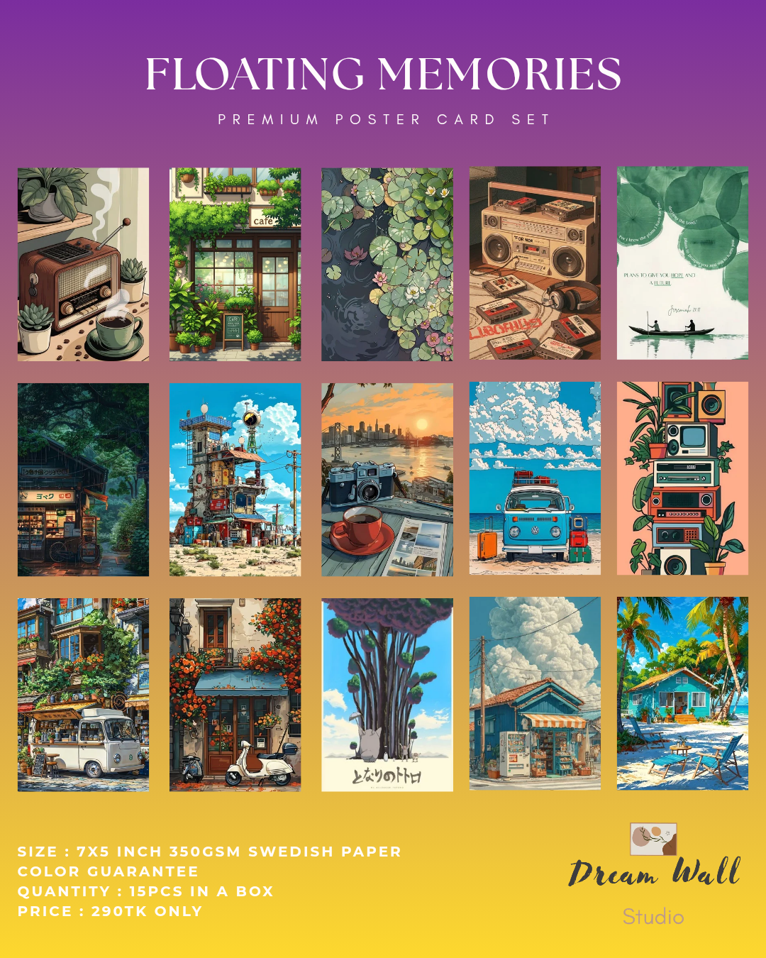 FLOATING MEMORIES Poster Card Set - Image 2