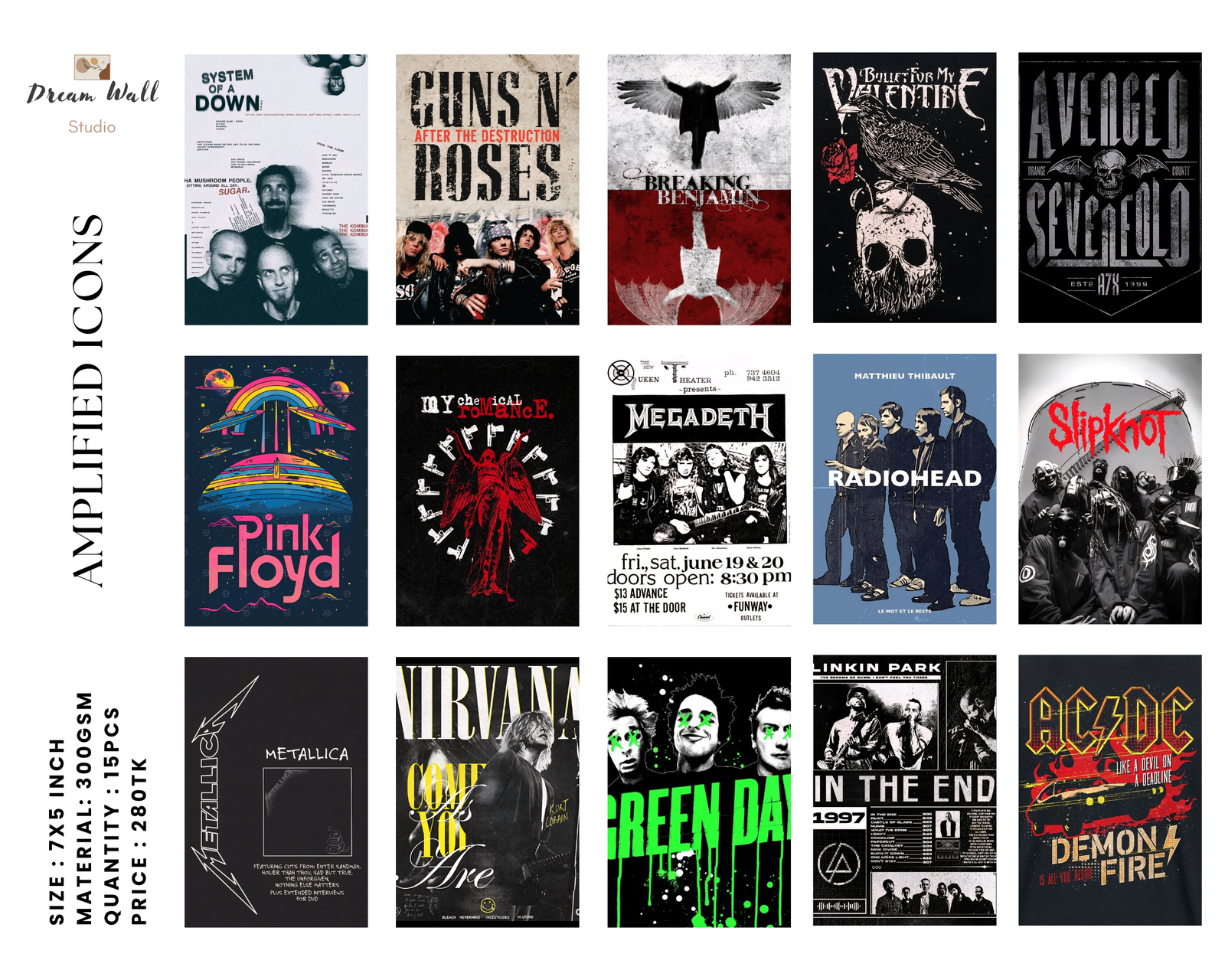Amplified Icons Poster Card Set