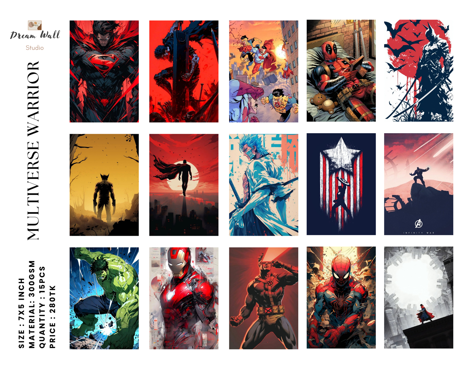 Multiverse Warrior Poster Card Pack