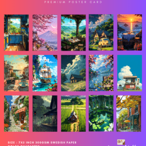 Serene Horizons Poster Card Set