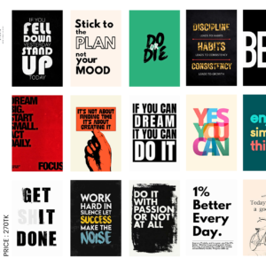 Prime Seconds – Motivational Poster Card Set