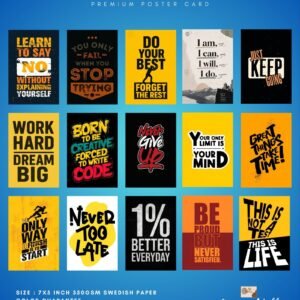 Stay Relentless Poster Card Pack