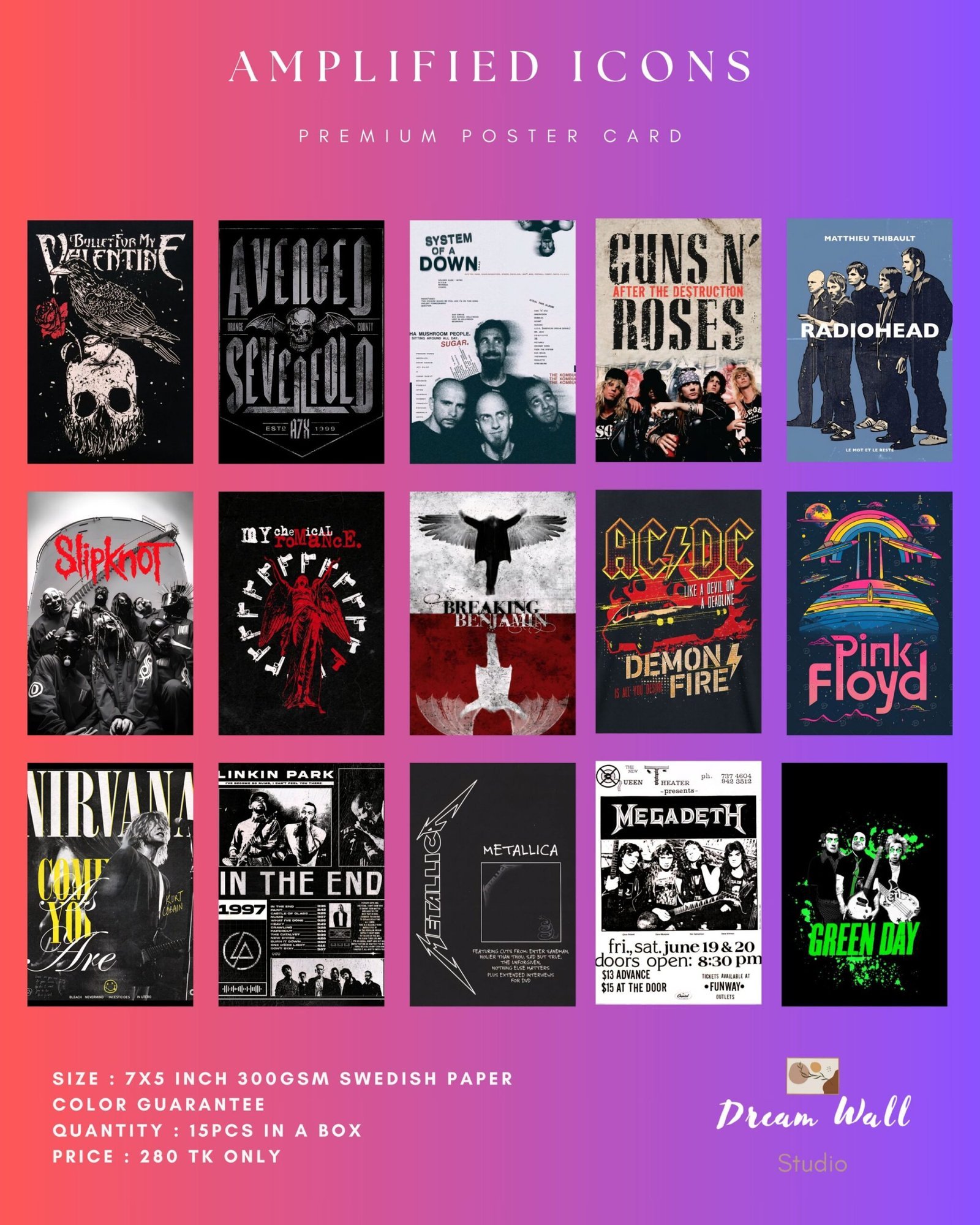 Amplified Icons Poster Card Pack
