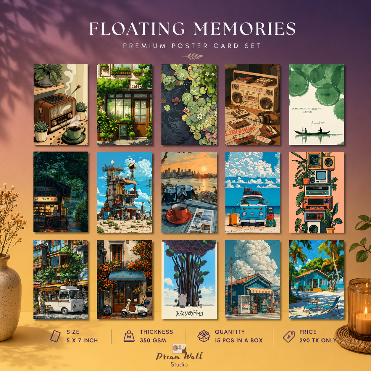 FLOATING MEMORIES Poster Card Pack