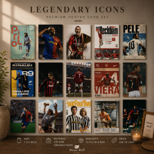 Legendary Icons: Football Legends Poster Set