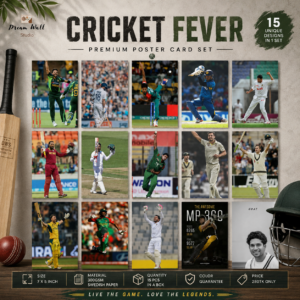 Cricket Fever Poster Card