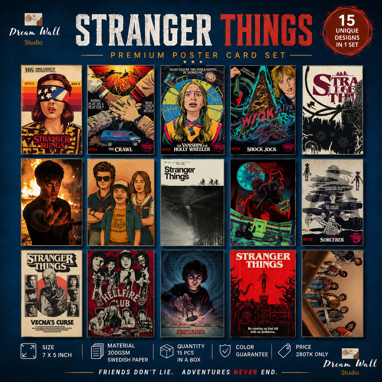 Stranger Things Poster Card