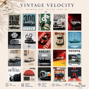 Vintage Velocity Mini Poster Card Pack