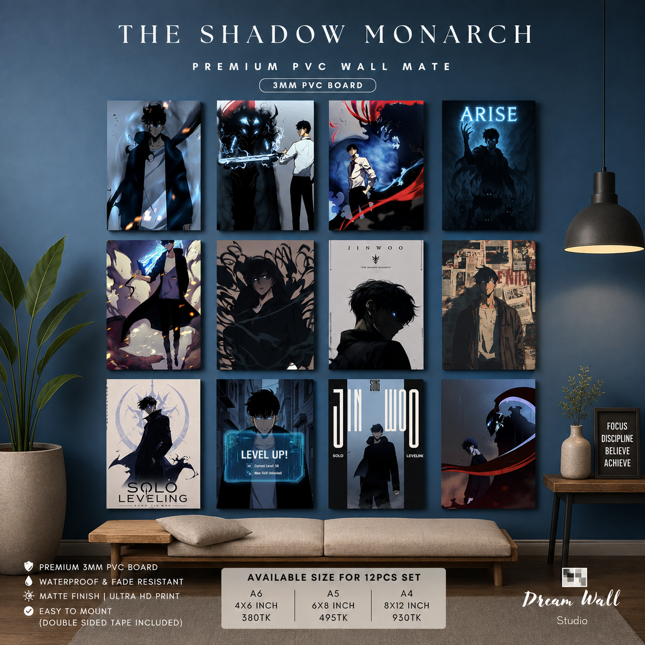 The Shadow Monarch PVC Wallmate | 12pcs set