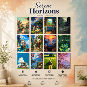 Serene Horizons PVC Wallmate | 12pcs set