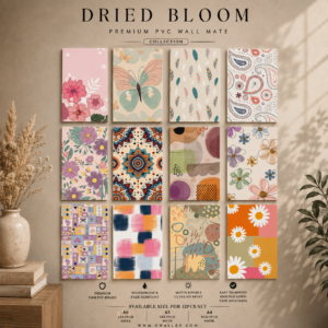 Dried Bloom PVC Wallmate | 12pcs set