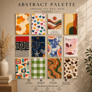 Abstract Pellets PVC Wallmate | 12pcs set