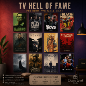 TV Hall of Fame PVC Wallmate | 12pcs set