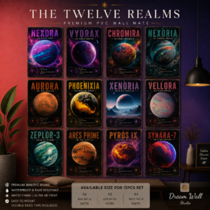 The Twelve Realms PVC Wallmate | 12pcs set