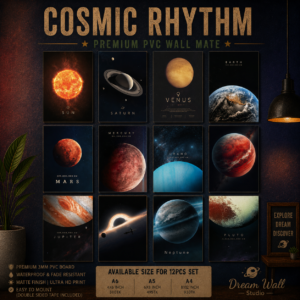 Cosmic Rhythm PVC Wallmate | 12pcs set