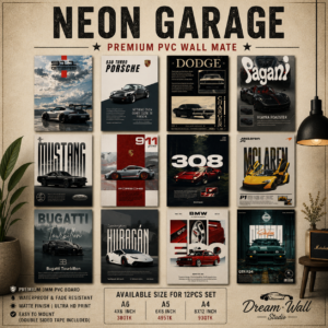 Neon Garage PVC Wallmate | 12pcs set