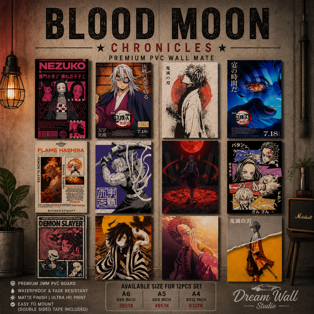 Blood Moon Chronicles PVC Wallmate | 12pcs set