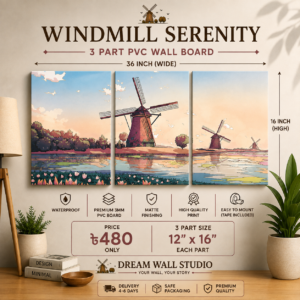 3 Part PVC Wallboard Set | Dream Wall Studio