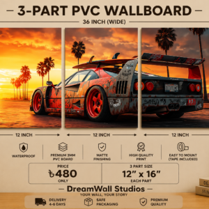3 Part PVC Wallboard Set | Dream Wall Studio