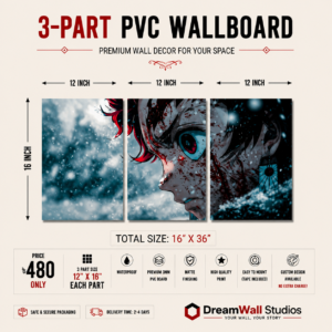 3 Part PVC Wallboard Set | Dream Wall Studio