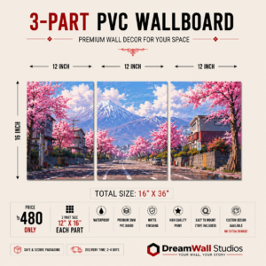 3 Part PVC Wallboard Set | Dream Wall Studio