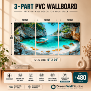 3 Part PVC Wallboard Set | Dream Wall Studio