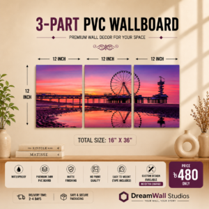 3 Part PVC Wallboard Set | Dream Wall Studio