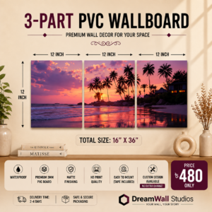 3 Part PVC Wallboard Set | Dream Wall Studio