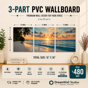 3 Part PVC Wallboard Set | Dream Wall Studio