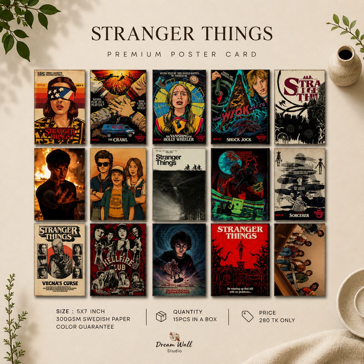 Stranger Things Poster Card Pack