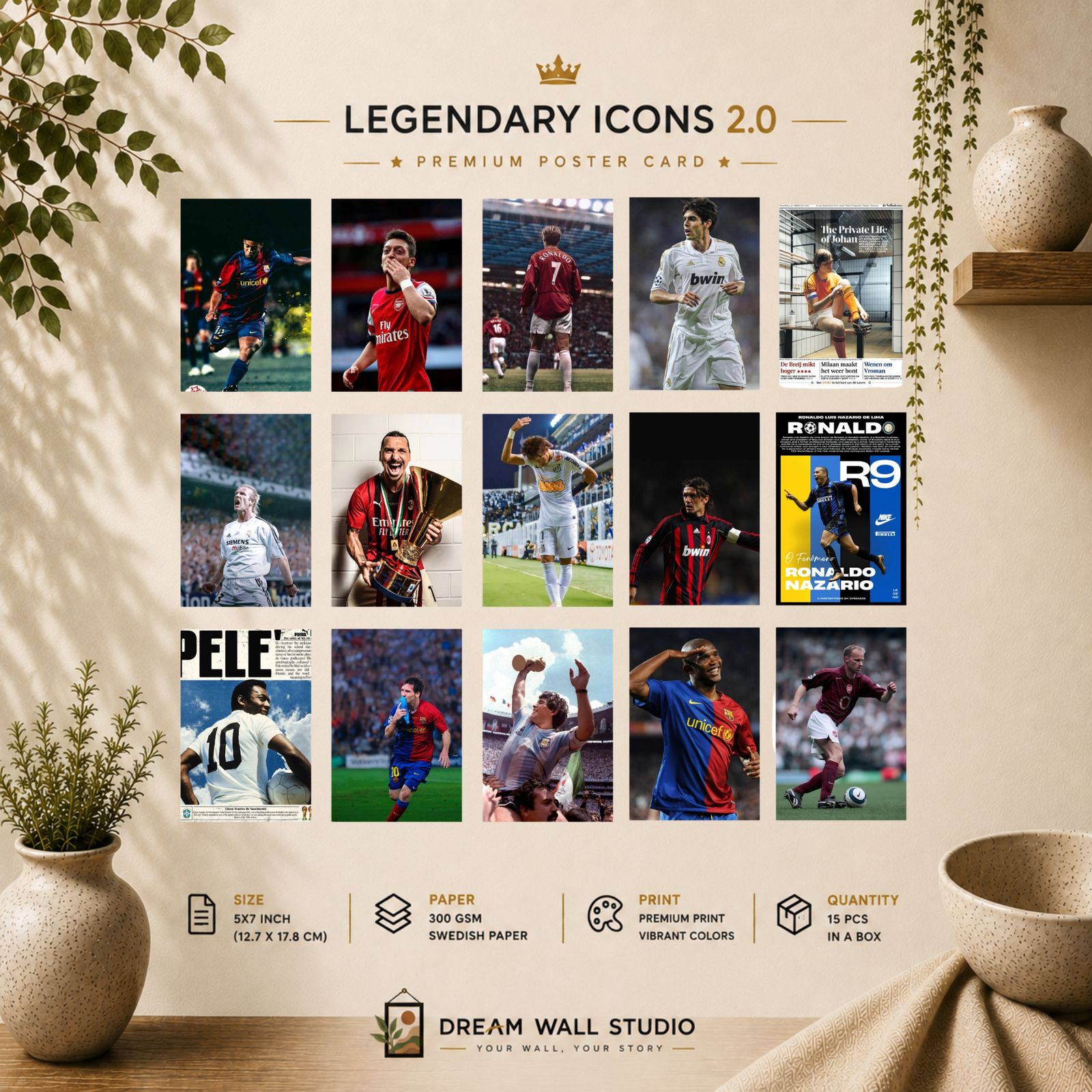 Legendary Icons 2.0 Poster Card Set | 15 Pcs