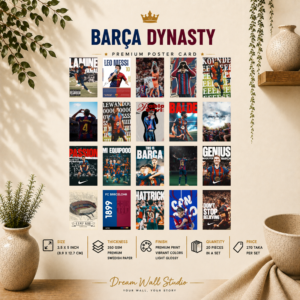 Barça Dynasty Mini Poster Card Pack