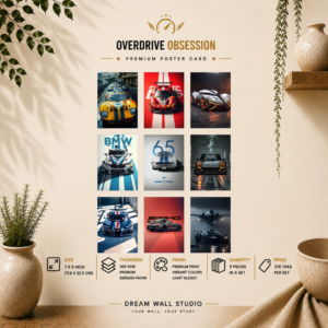 Overdrive Obsession Cars Poster Card Pack