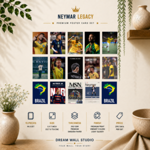 The Neymar Legacy Poster Card Pack | 15 Pcs